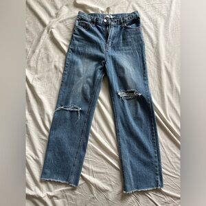 Stylenanda High Waist Wide Leg Straight Jeans Size US 4 - 26in